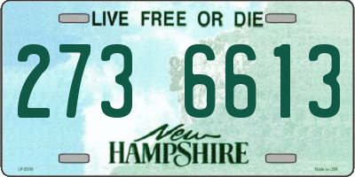 NH license plate 2736613