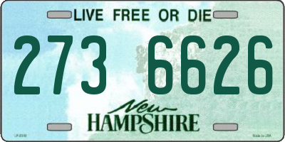 NH license plate 2736626