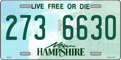 NH license plate 2736630