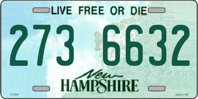 NH license plate 2736632