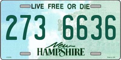 NH license plate 2736636