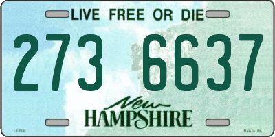 NH license plate 2736637