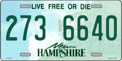 NH license plate 2736640