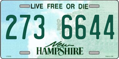 NH license plate 2736644