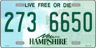 NH license plate 2736650