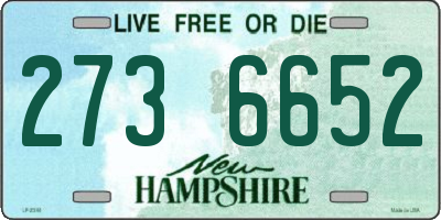 NH license plate 2736652