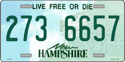 NH license plate 2736657