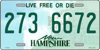 NH license plate 2736672