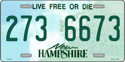 NH license plate 2736673