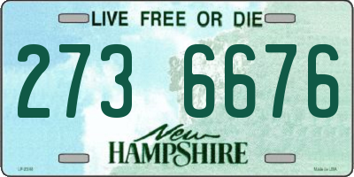 NH license plate 2736676