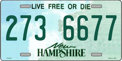 NH license plate 2736677