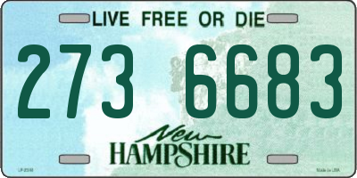 NH license plate 2736683