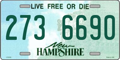 NH license plate 2736690