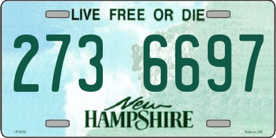 NH license plate 2736697