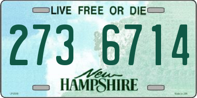 NH license plate 2736714