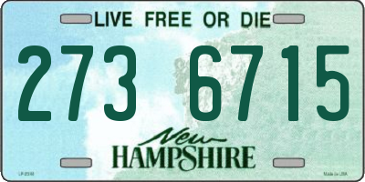 NH license plate 2736715
