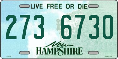 NH license plate 2736730