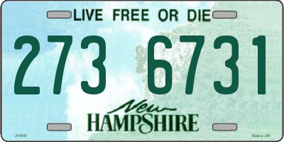 NH license plate 2736731