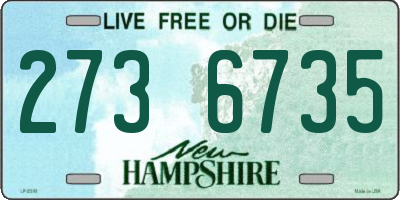 NH license plate 2736735