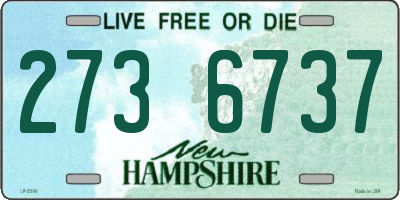 NH license plate 2736737