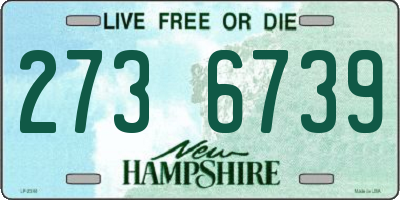 NH license plate 2736739