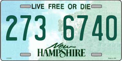 NH license plate 2736740