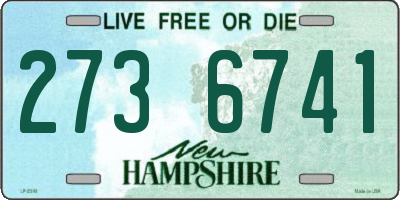 NH license plate 2736741