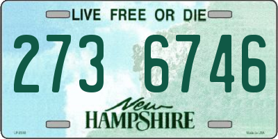 NH license plate 2736746