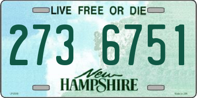 NH license plate 2736751