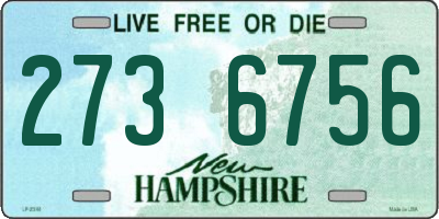 NH license plate 2736756