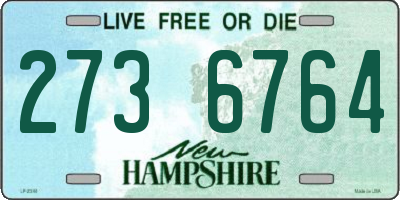 NH license plate 2736764