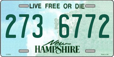 NH license plate 2736772