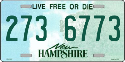 NH license plate 2736773