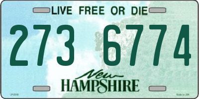 NH license plate 2736774