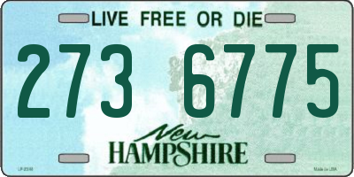 NH license plate 2736775