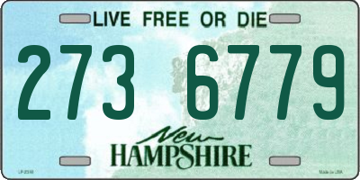 NH license plate 2736779