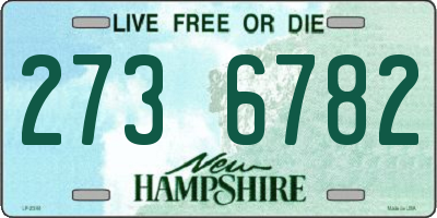 NH license plate 2736782