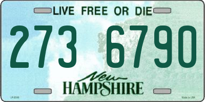 NH license plate 2736790