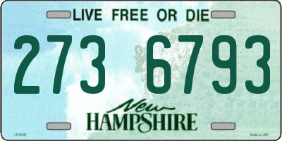 NH license plate 2736793