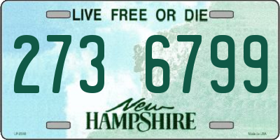 NH license plate 2736799