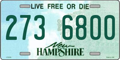 NH license plate 2736800