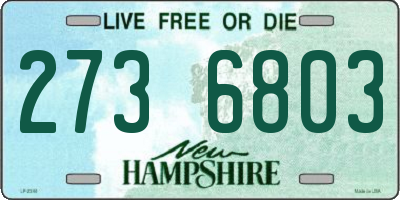 NH license plate 2736803