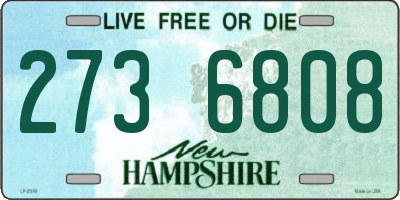NH license plate 2736808