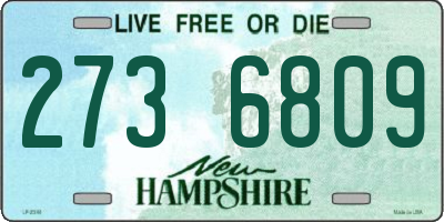 NH license plate 2736809