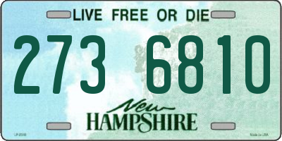NH license plate 2736810
