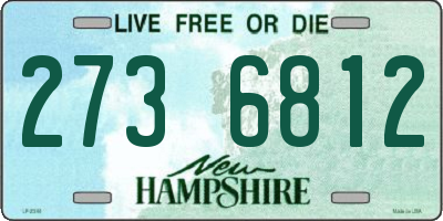 NH license plate 2736812
