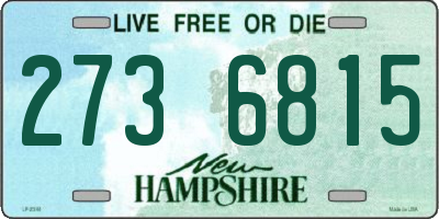 NH license plate 2736815