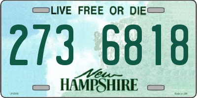 NH license plate 2736818