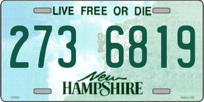 NH license plate 2736819