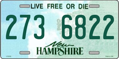 NH license plate 2736822